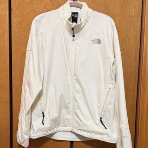 The North Face White Full-Zip Jacket